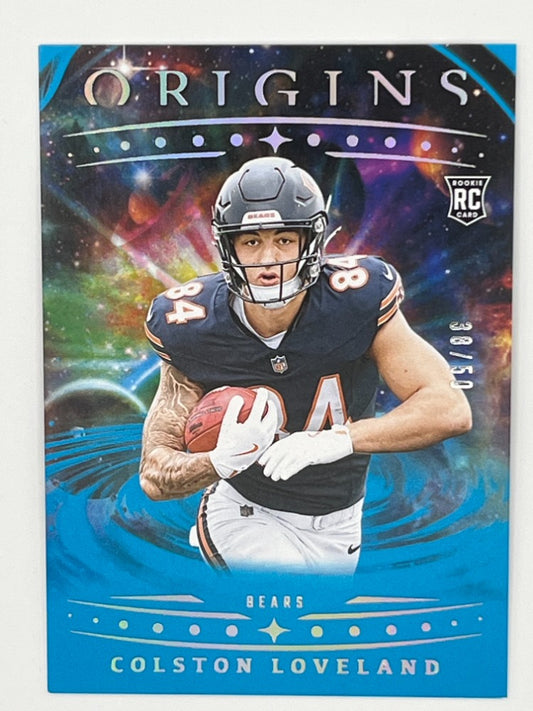 2025 Origins Colston Loveland # 137, Blue Rookie Card, Serialized 38/50