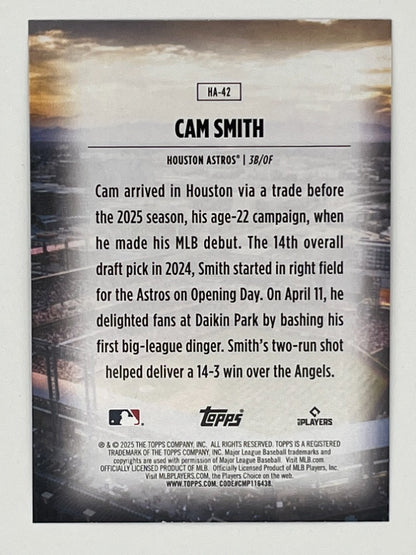 2025 Topps Cam Smith Home Field Advantage # HA-42
