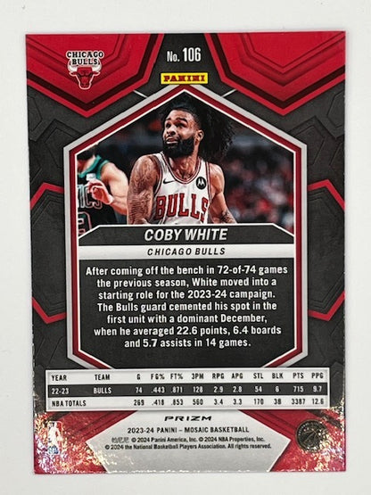 2023 Mosaic Coby White #106, Genesis Prizm
