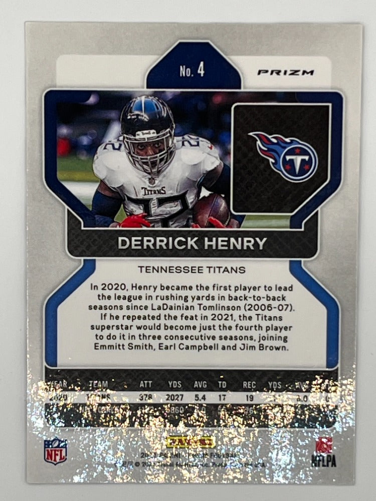 2021 Prizm Derrick Henry # 4, Black & White Prizm
