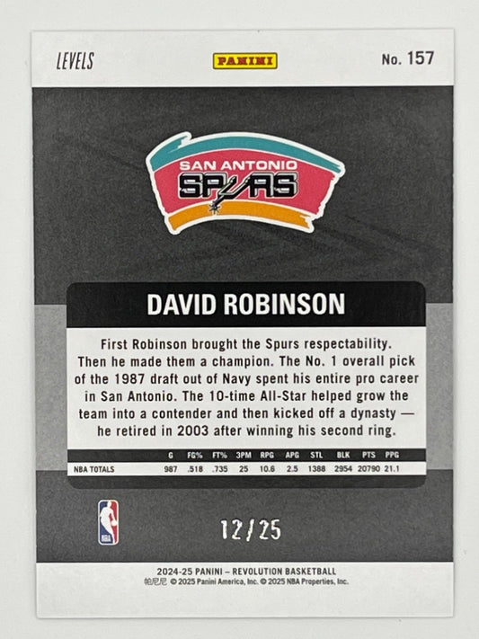 2024-25 Revolution David Robinson Levels Legends # 157 - Serialized 12/25