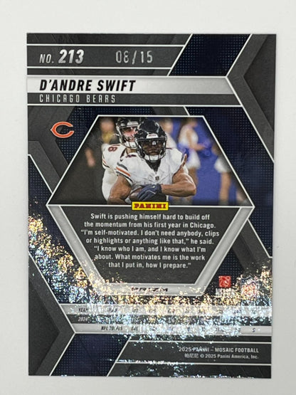 2025 Mosaic D'Andre Swift #213, Tessellation Serialized 08/15