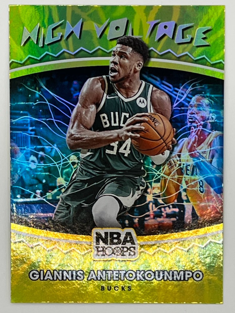 2020-21 Hoops Giannis Antetokounmpo High Voltage # 18