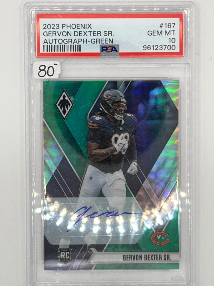 2023 Phoenix Gervon Dexter Sr. Green Autograph Rookie PSA 10 - Serialized 9/10