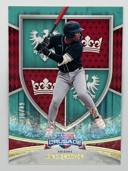 2024 Crusade Gino Groover Teal # 109, Serialized 36/49 Prospect Card