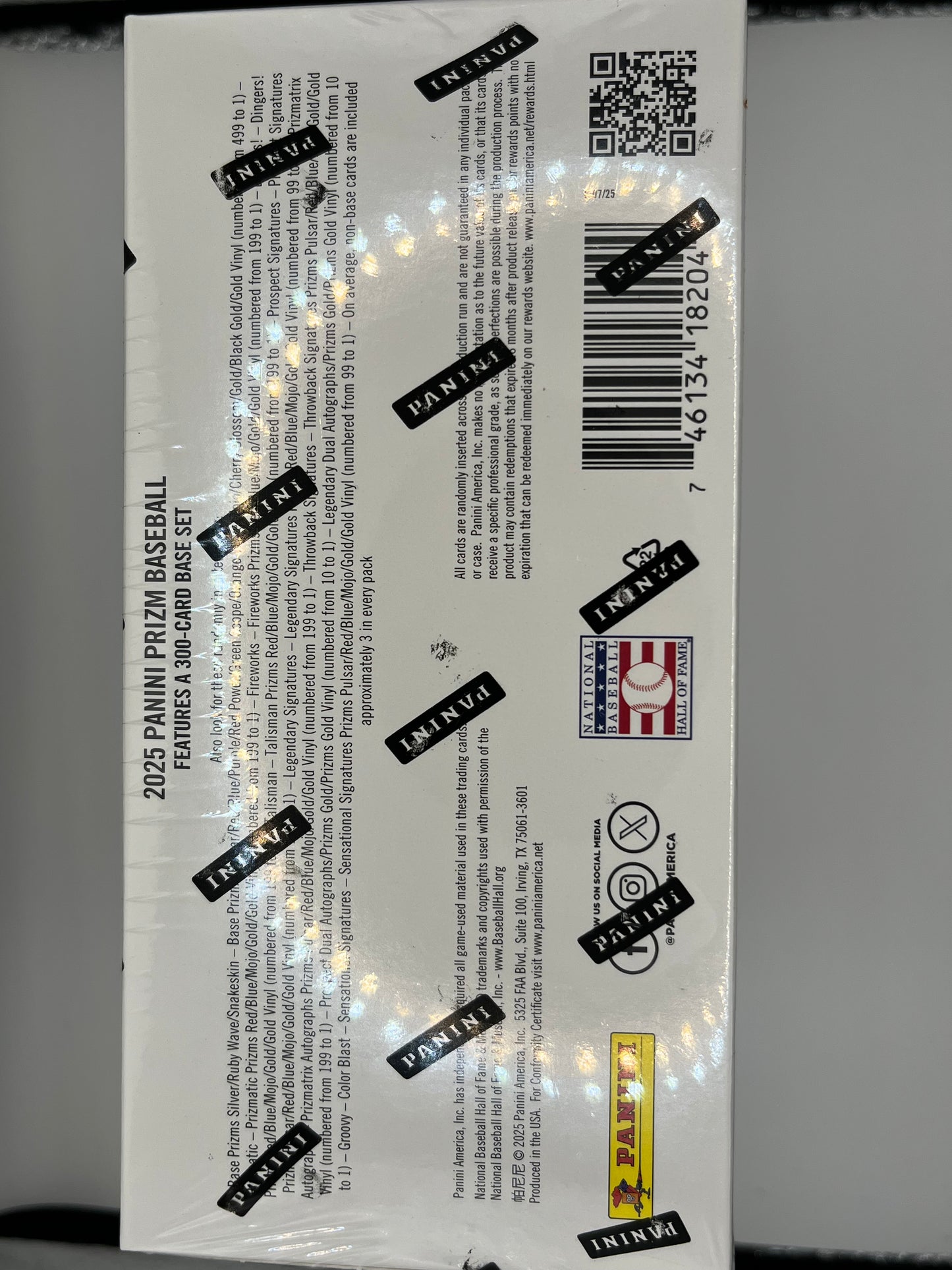 2025 Prizm Baseball Hobby Box - 144 Cards