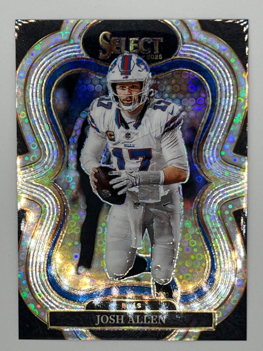 2025 Select Josh Allen Silver Disco Prizm # 386 - Suite Level