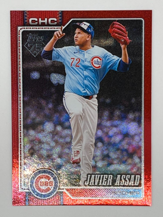 2026 Topps Javier Assad Red Sandglitter # 535 - Serialized 2/5