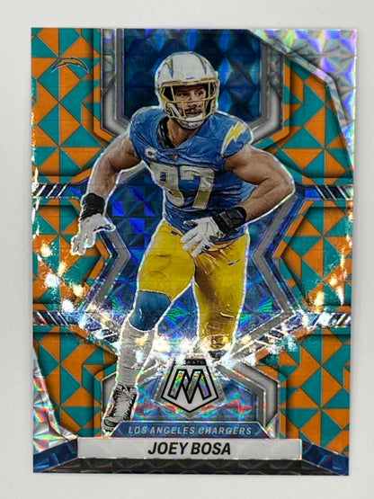 2022 Mosaic Joey Bosa # 106, Tessellation Prizm Serialized 03/15