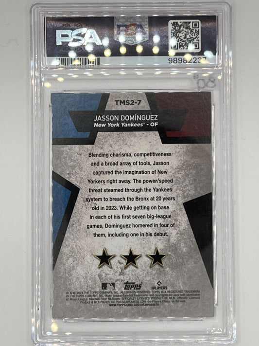 2024 Topps Jasson Dominguez Mega Star Rookie # TMS2-7 PSA 10