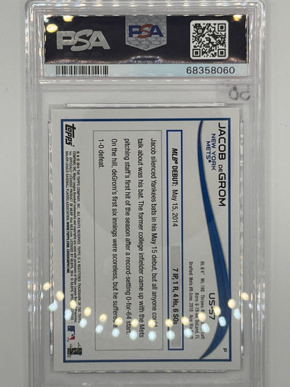2014 Topps Update Jacob DeGrom Rookie # US57 PSA 9