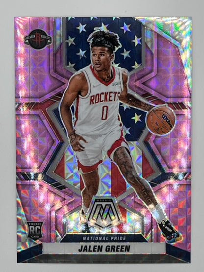 2021-22 Mosaic Jalen Green Pink Prizm Rookie Card # 259 - Serialized 18/49