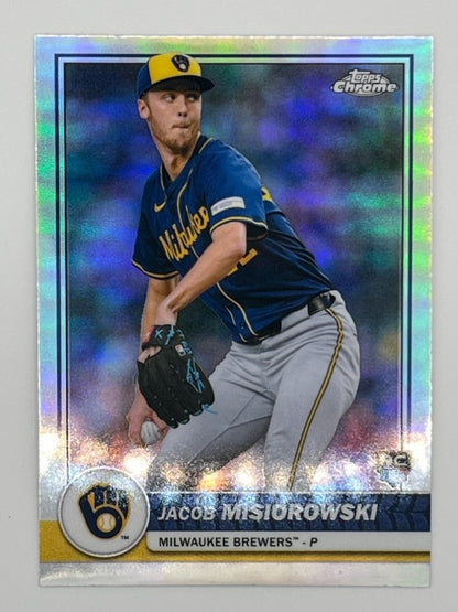 2026 Topps Chrome Jacob Misiorowski Flagship Rookie Refractor # 33