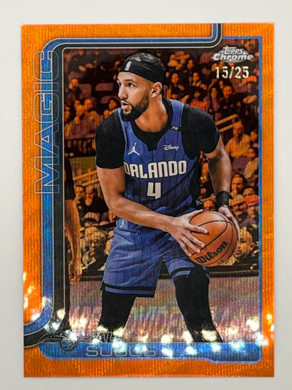 2025 Topps Chrome Jalen Suggs Orange Wave # 115 - Serialized 15/25