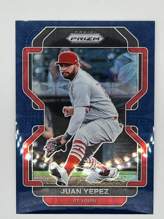 2022 Prizm Juan Yepez Blue Scope Prizm # 269, Serialized 1/35