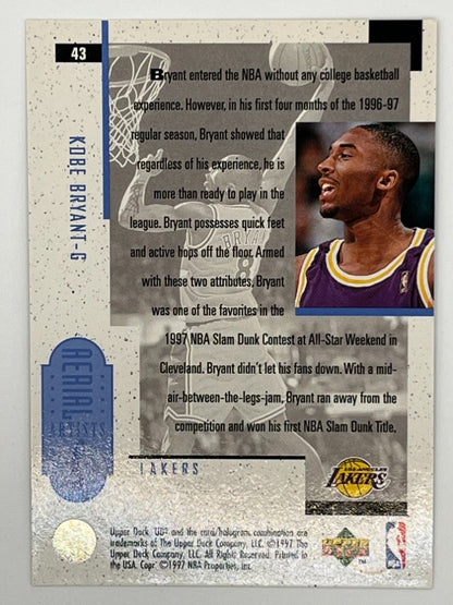 1996-97 Upper Deck UD3 Kobe Bryant #43 Rookie Card