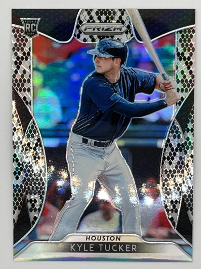 2019 Prizm Kyle Tucker Snakeskin Prizm # 141, Rookie Serialized 45/50