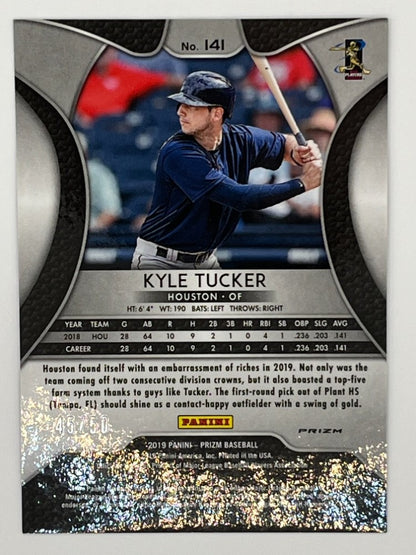2019 Prizm Kyle Tucker Snakeskin Prizm # 141, Rookie Serialized 45/50