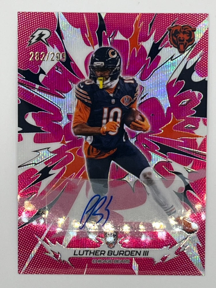 2025 Topps Resurgence Luther Burden III Rookie Fuchsia Autographed # 117 - Serialized 282/299
