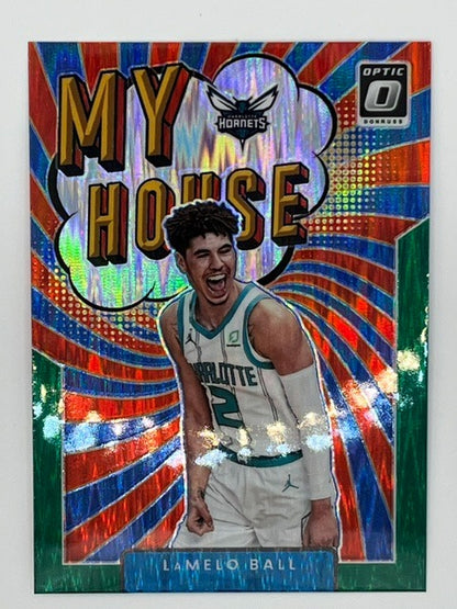 2021-22 Donruss Optic LaMelo Ball My House Green # 8, Subset
