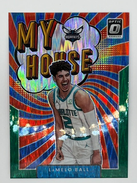 2021-22 Donruss Optic LaMelo Ball My House Green # 8, Subset