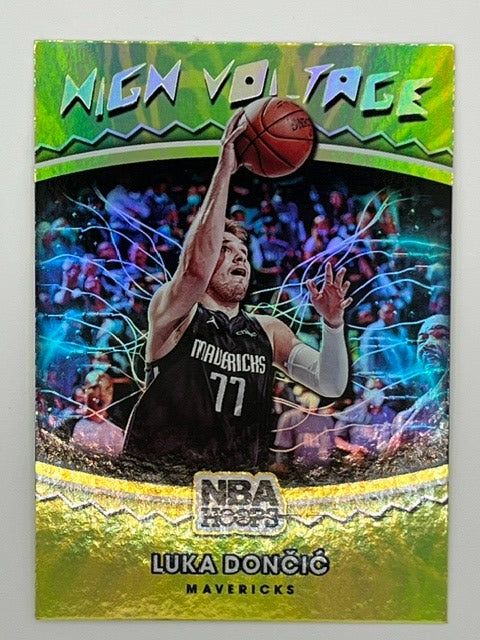 2021-22 Hoops Luka Doncic High Voltage # 25, Holo Subset