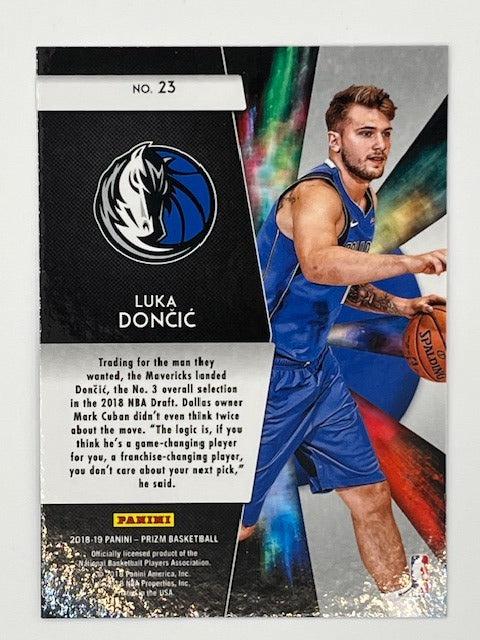 2018-19 Prizm Luka Doncic Freshman Phenoms # 23, Rookie Subset