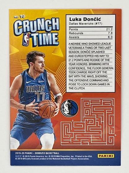 2019-20 Donruss Luka Doncic Crunch Time # 10, Subset