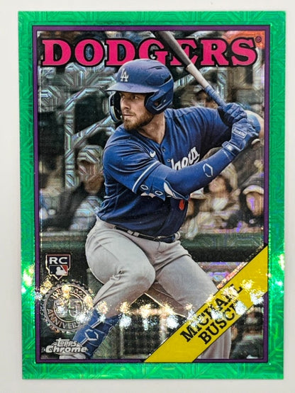 2023 Topps Chrome Michael Busch Green Silver Pack # T88CU-41, Rookie Serialized 87/99