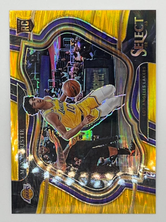 2022-23 Select Max Christie Gold Wave Courtside Prizm # 293 - Serialized 9/10