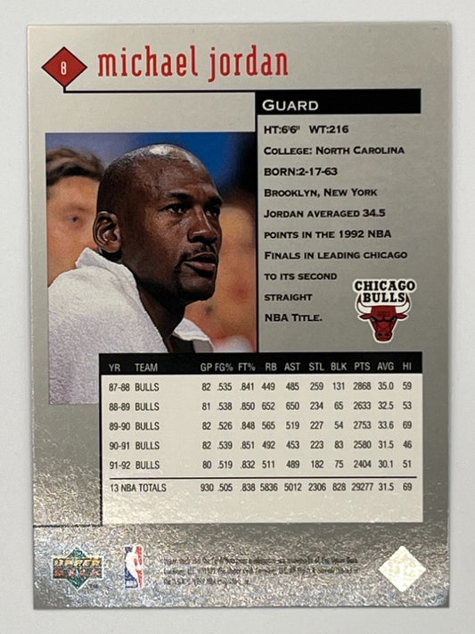 1998-99 Upper Deck Michael Jordan Black Diamond # 8