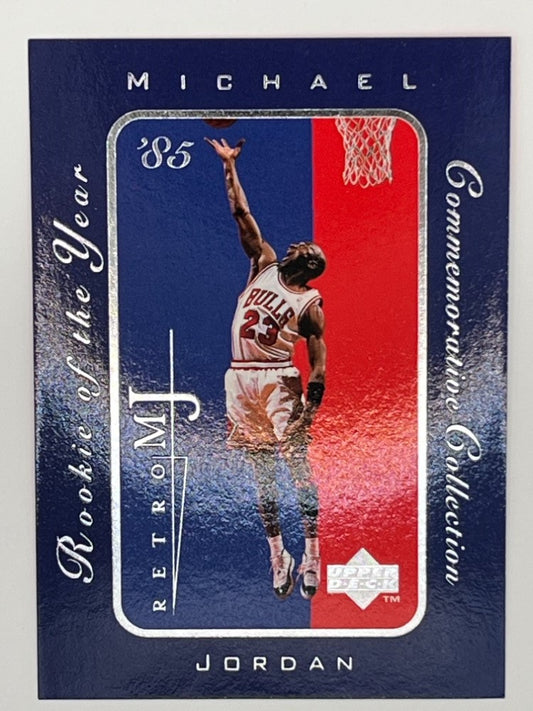 1998 Upper Deck Career Collection Set Michael Jordan # 31, Rookie of the Year, Retro MJ