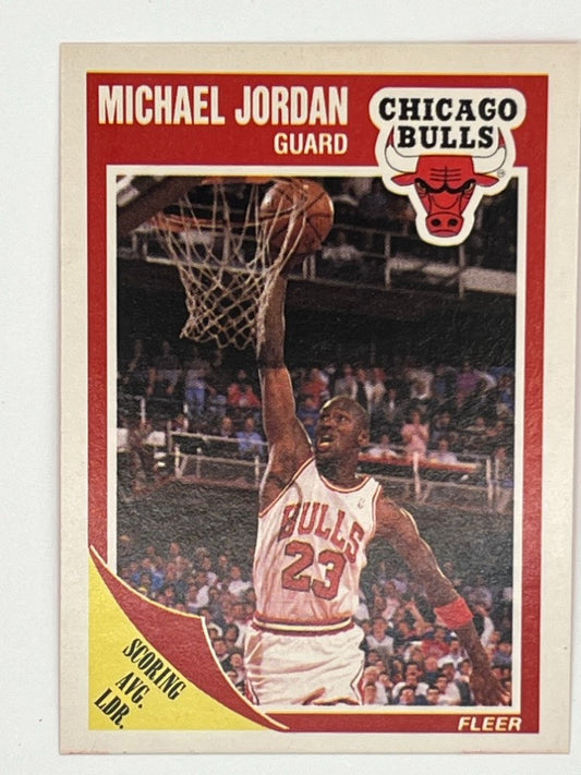 1989-90 Fleer Michael Jordan Scoring Avg. Leader # 21