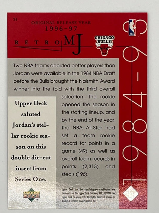 1998 Upper Deck Michael Jordan Commemorative Collection #31 Retro MJ