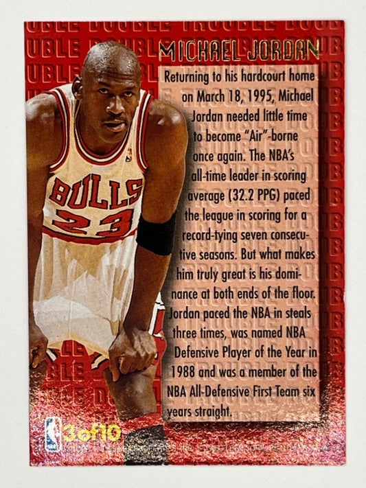 1995-96 Fleer Ultra Michael Jordan Double Trouble # 3