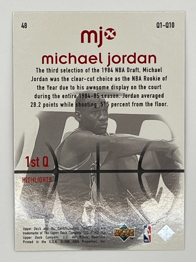 1998 Upper Deck Michael Jordan MJx # 48