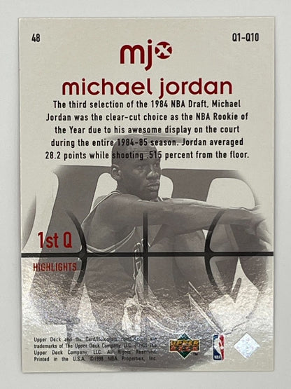 1998 Upper Deck Michael Jordan MJx # 48