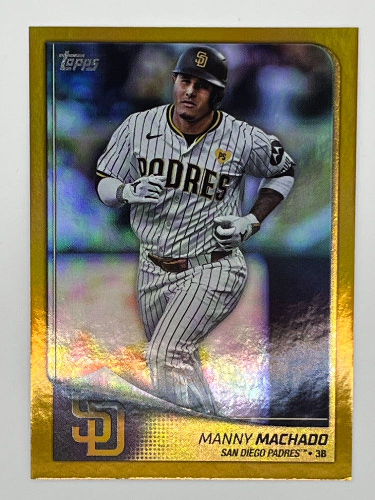 2025 Topps Flagship Manny Machado Gold # 53, Serialized 7/50, 55 Pt. Card