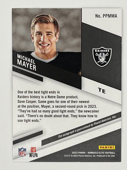 2023 Elite Michael Mayer Pen Pals Autographed Rookie # PPMMA