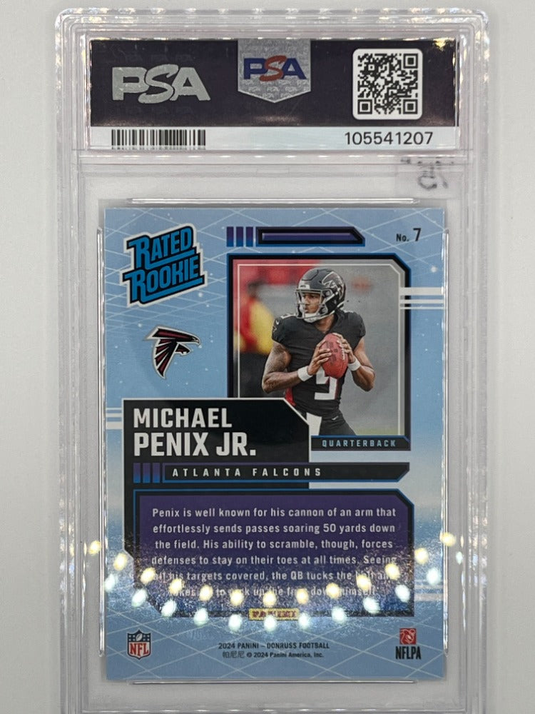 2024 Donruss Michael Penix Jr. Rated Rookies Retro # 7 PSA 10