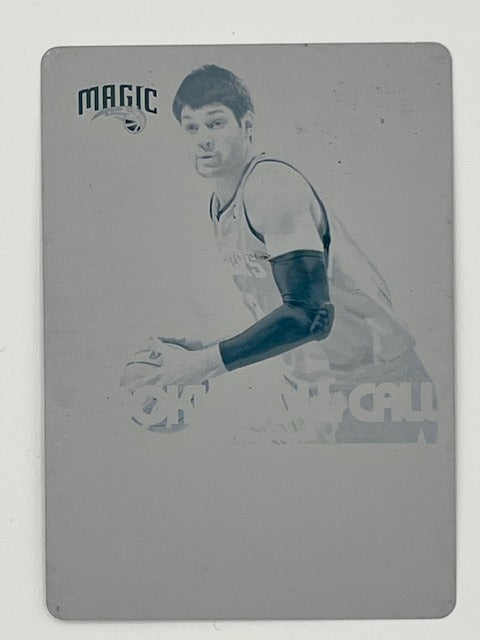 2012-13 Totally Certified Nikola Vucevic Rookie Roll Call Printing Plate # 94, Cyan Color