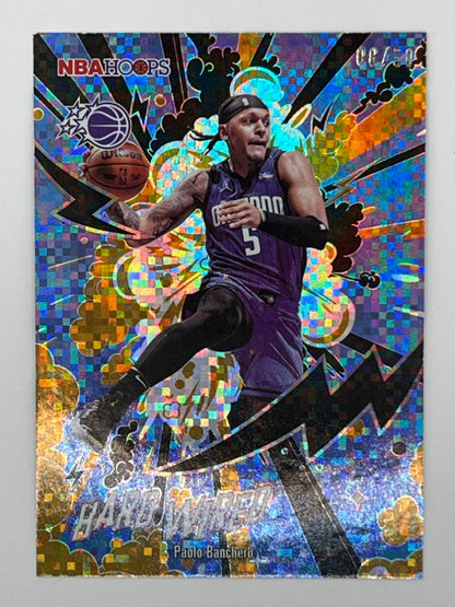 2025-26 Hoops Paolo Banchero Hard Wired Gold Refractor # HW-16 - Serialized 8/50