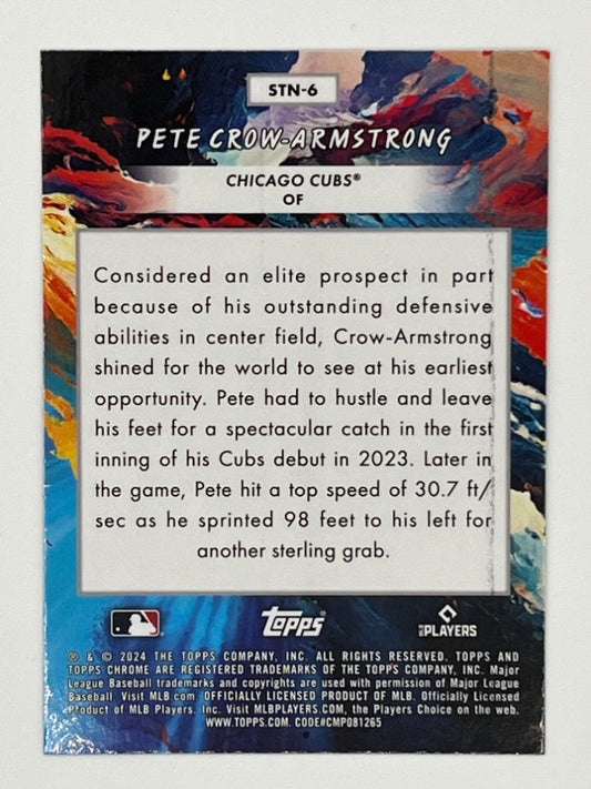 2024 Topps Chrome Pete Crow-Armstrong Rookie Stars of the Night # STN-6