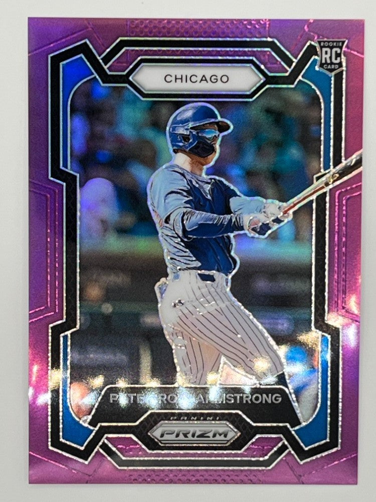 2024 Prizm Pete Crow-Armstrong Purple Prizm # 203, Serialized 88/99