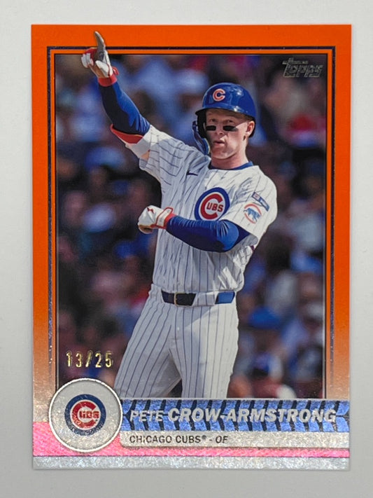 2026 Topps Flagship Pete Crow-Armstrong Orange # 66, Serailized 13/25