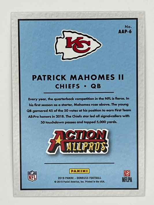 2019 Donruss Patrick Mahomes Action All Pros Refractor # AAP-6