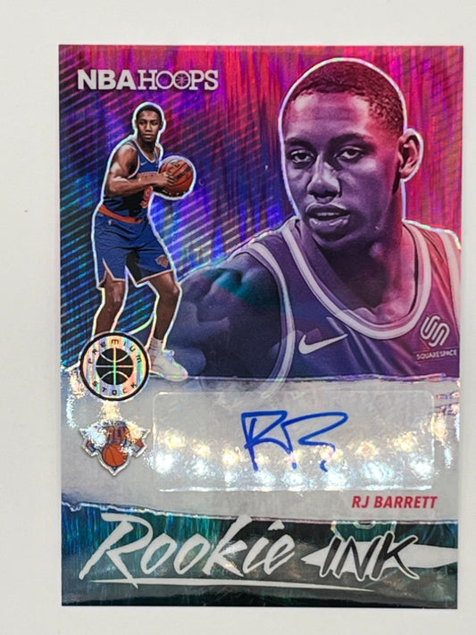 2019-20 NBA Hoops Premium Stock R.J. Barrett Rookie Ink Autographed # RI-RJB
