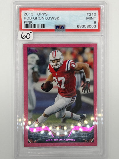 2013 Topps Rob Gronkowski Pink # 210 PSA 9 - Serialized 366/399
