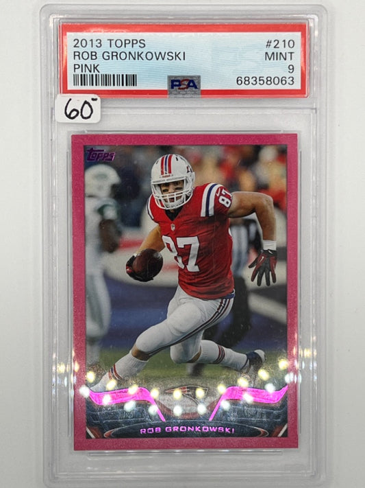 2013 Topps Rob Gronkowski Pink # 210 PSA 9 - Serialized 366/399