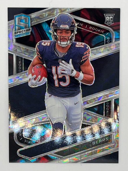 2024 Spectra Rome Odunze Interstellar Prizm Rookie # 120 - Serialized 5/60